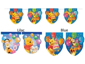3.3m Winnie The Pooh Birthday Party Flag Banner Room Decorations Tableware - Picture 1 of 2