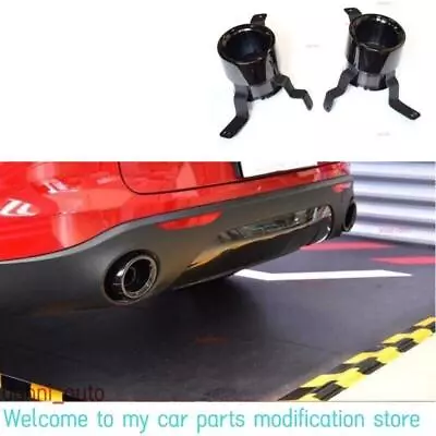 Tubo de escape titanio original negro para Alfa Romeo Giulia 2017-2021 Foto 1 de 4