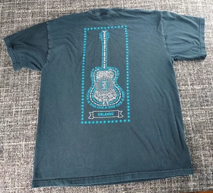 Camiseta House of Blues Orlando Negra Guitarra Doble Cara Talla Mediana (Pequeña) - Imagen 1 de 7