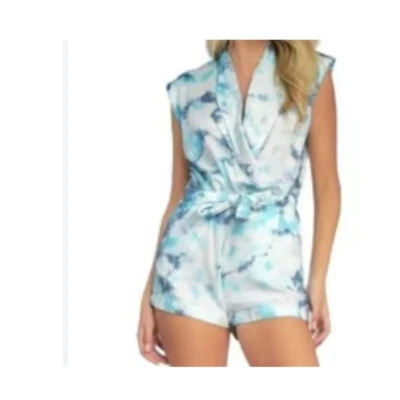 Elan Romper Tie Dye Vneck Wrap Pull On Small New Foto 1 de 4