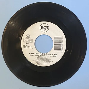 Christina Aguilera " What a Girl Wants / Genie In A Bottle “ Vinyl 45 Single Rec - Picture 1 of 2