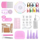 1 Set Quilling Paper Craft Rolling Kit Slotted Tools Strips Tweezer Spares 2BB