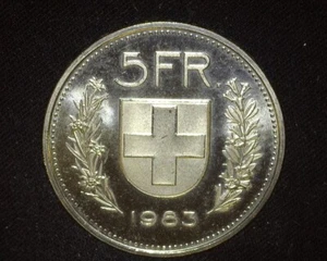 SWITZERLAND 1983 FIVE FRANCS KM40a.1 BRILLIANT UNCIRCULATED ~FCS-131 - Picture 1 of 2