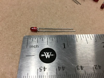 (5 PC)  HEWLETT PACKARD   HLMP-1700-010   LED  RED    NSN# 5980-01-209-9183 - Image 1 of 2