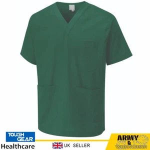 Peeling medizinische Uniform Top Damen Männer Tunika Krankenschwester Krankenhaus Arbeitskleidung V-Ausschnitt Tops - Bild 1 von 18