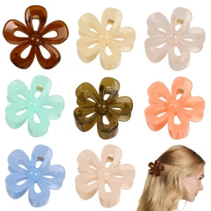 Womens Hollow Flower Shaped Hair Claw Clamp Clip Girls Sweet Hairpin Headwear - Picture 1 of 29
