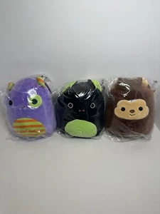 Squishmallow 7" Halloween Bart the Bat, Marvin the Monster Wade the Werewolf NEW - Picture 1 of 6