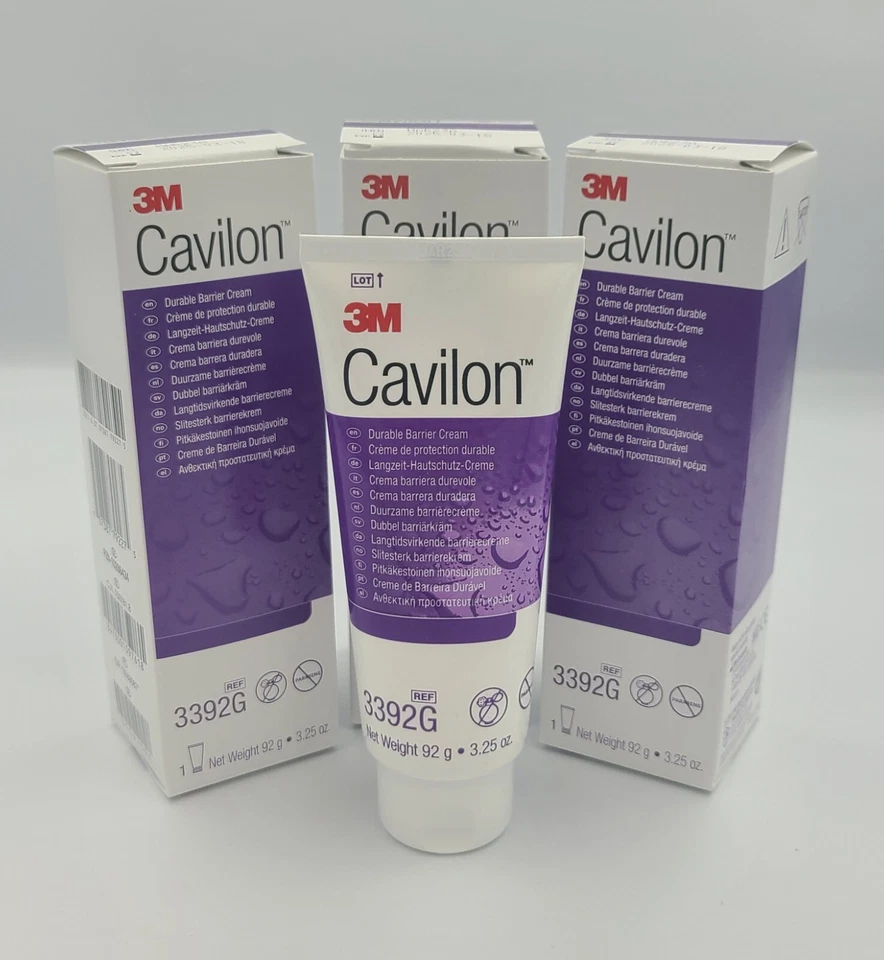 2 x Cavilon Durable Barrier Cream 92g - New, Long-Lasting Skin Protection, Fast