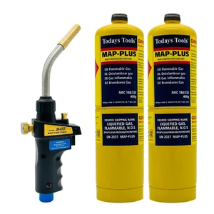 MAPP Self Igniting Hand Torch JH-6ST with 2 MAP Gas used for Soldering/Brazing - Picture 1 of 9