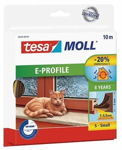 Rubber Draft Excluder/ Seal Strip for window tesamoll E-Profile Self Adhesive - Picture 1 of 7