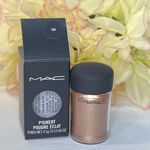 MAC Pigment Color Glitter Eye Shadow - Tan - Full Size - New In Box Free Ship - Picture 1 of 1