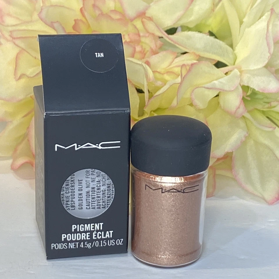 MAC Pigment Color Glitter Eye Shadow - Tan - Full Size - New In Box Free Ship - Image 1 of 1