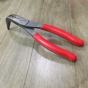 Snap-on Tools 497CF 90° 7 1/2”Bent Needle Nose Pliers RED Soft Grip USA - Bild 1 von 6