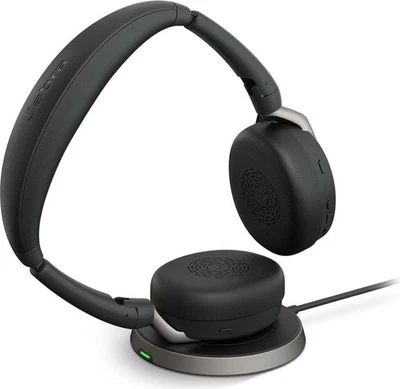 Jabra Evolve2 65 Flex, Link 380 USB-A UC, ANC Stereo-Headset, Ladestation. - Bild 1 von 4