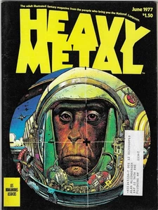HEAVY METAL, JUNE 1977!! EXCELLENT-NEAR MINT CONDITION!! THIRD ISSUE!! - Picture 1 of 2