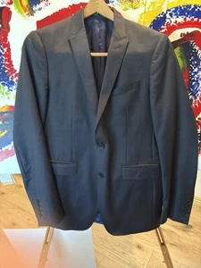 EMILE LAFAURIE US Größe 38 / Euro Größe 48 dunkelblau leichter sportlicher Mantel / Jacke - SCHÖN - Bild 1 von 20