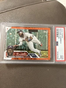 2023 Topps Michael Harris Orange Foil RC Gold Cup #211/299 PSA 9 - Bild 1 von 2