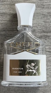 Creed Aventus For Her 75ml Bottle With White Lid - GENUINE BOTTLE EMPTY - Foto 1 di 2
