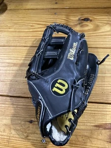 Wilson OG2 Optima A9815 13,5" Softball schwarz grau Handschuh Rechtshand Werfer - Bild 1 von 9