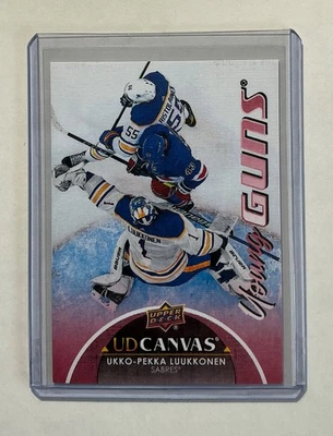 2021-22 Upper Deck #C239 Ukko-Pekka Luukkonen RC Sabres Young Guns Canvas Rookie - Image 1 of 2