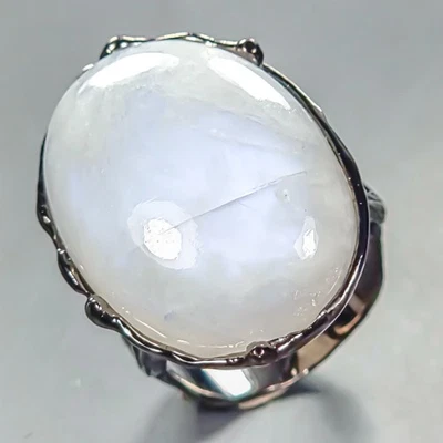 Anillo de piedras lunares naturales de 34 quilates Fine Art de plata de ley 925 talla 8/R447247 Foto 1 de 4
