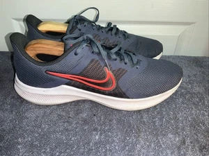 Nike Downshifter 11 Running Shoes Navy Blue White Red Men's Size 12 - Picture 1 of 10