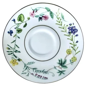 Royal Worcester ARCADIA Multi Floral Multicolored Gold Trim 5.75" Saucer NEW - Picture 1 of 7
