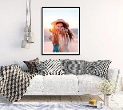 Beach Ocean Relaxing Wall Art Poster Print BS100-42_Beach mockup 1 - Image 1 of 4