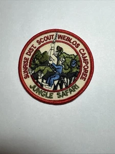 BSA Sunrise District Scout Webelos Camporee Jungle Safari 3” Patch - Bild 1 von 1
