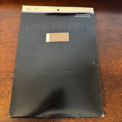 Pantimedias Lane Bryant Daysheer beige talla E - se adapta a 250-300 libras punta invisible Foto 1 de 4