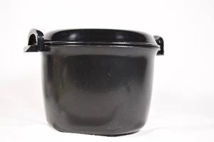 Pampered Chef Rice Cooker Plus 2779 Microwave Steamer 3 qt Locking Lid Black - Picture 1 of 6