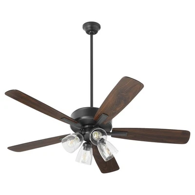 Matte Black 52"Ceiling Fan from the Ovation Collection - Image 1 of 2