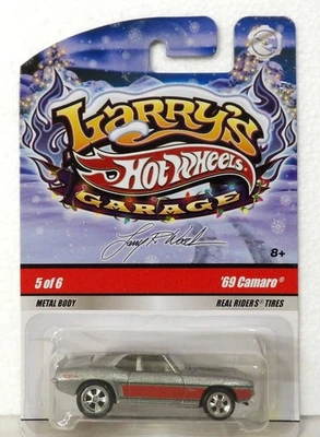 Hot Wheels Larrys Garage Holiday 69 Chevy Camaro Silver 5 of 6 - Image 1 of 4