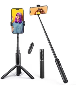 Bâton Selfie Bluetooth Extensible 3 en 1 Aluminium avec Télécommande Sans Fil Trépied Stan - Photo 1 sur 9