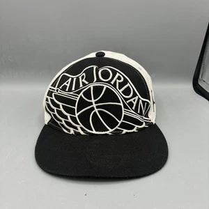 Air Jordan: Hat, Cap ,Youth, Snapback, Black/White, Jumpman, One Size Fits All - Picture 1 of 5