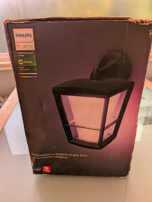 Philips Hue Econic Smart Outdoor White & Color Wall Lantern Down 黑色 — 第 1/4 张图片