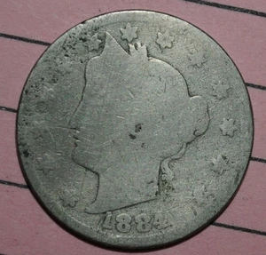 1884 V Nickel {{{{4959 - Picture 1 of 2