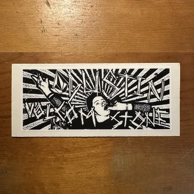 Vintage Y2K Rare VOLCOM  “Dustin Dollin”  “VOLCOM Stone” Skateboard Sticker 2001 - Image 1 of 2