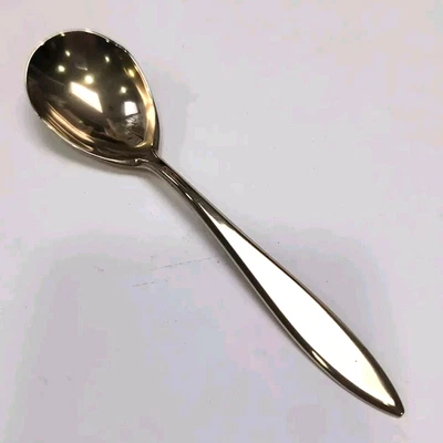 VTG Dirigold Dirilyte Goldware Serving Sugar Shell Dip Spoon REGAL Gold Flatware - Image 1 of 4