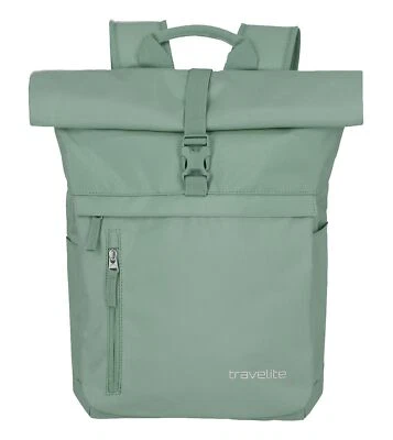 travelite Basic Rollup Backpack Rucksack Freizeitrucksack Rucksack Light Green - Bild 1 von 4