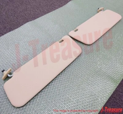 Toyota Pickup Truck 1979-1983 genuino parasol beige tostado conjunto derecho e izquierdo OEM Foto 1 de 4