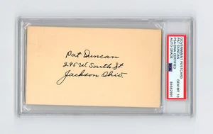 Pat Duncan Signed PSA/DNA COA Autographed Gov Postcard Gem Mint 10 Auto D:1960 - Picture 1 of 3