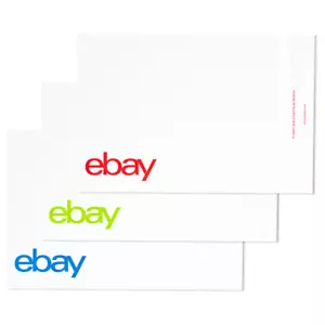 25 eBay Branded Polymailer Red Green & Blue 6.25" x 8.5" (No Padding) - Picture 1 of 3