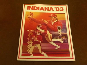 1983 INDIANA COLLEGE FOOTBALL MEDIA GUIDE EX-MINT BOX 14 - Picture 1 of 1