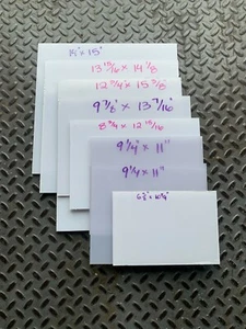 Clear 1/4" and 5/16" Thick Polycarbonate Plastics Random Size Sheets 10 LB LOT  - Picture 1 of 5