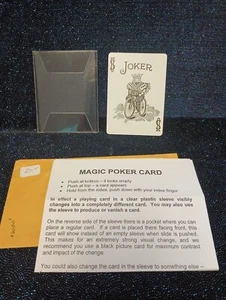 Wow Poker Card Magic Tricks Close-Up Magic Card Gimmick Illusion Props Magician - Picture 1 of 3