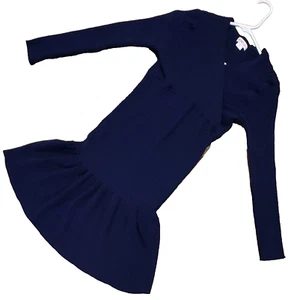 Justfab Pullover Kleid Langarm Stretch Fit Flare Dunkelblau Größe L - Bild 1 von 10