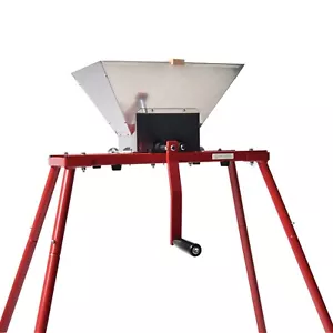 Edelstahl Obst Crusher mit Ständer Mahlwerk Apfelsaft Wein Apfelwein 7L - Bild 1 von 7