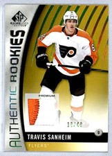 2019-20 SP Game Used Authentic Gold Spectrum Travis Sanheim Rookie Patch /49