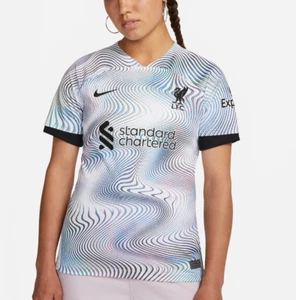 Nike Women's Small Liverpool F.C. 2022/23 Stadium Soccer Away Jersey DN2732-101 - Picture 1 of 16